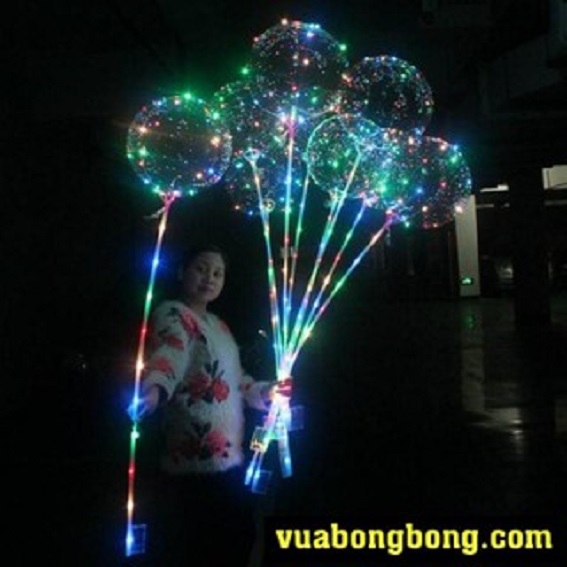 bóng galaxy trong xuốt có 3 chế độ nháy (có pin sẵn)