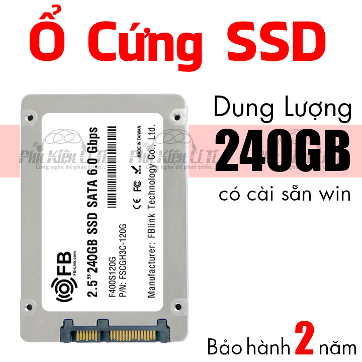 [HCM]Ổ cứng máy tính SSD 240GB FB-Link Cài sẵn hệ điều hành Bảo Hành 2 Năm
