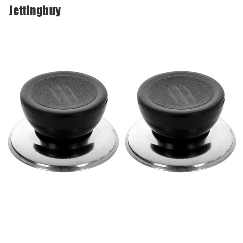 Jettingbuy 6pcs pan lid Kitchen Pot Pan Replacement Cover Handle Knobs Anti Scalding Black