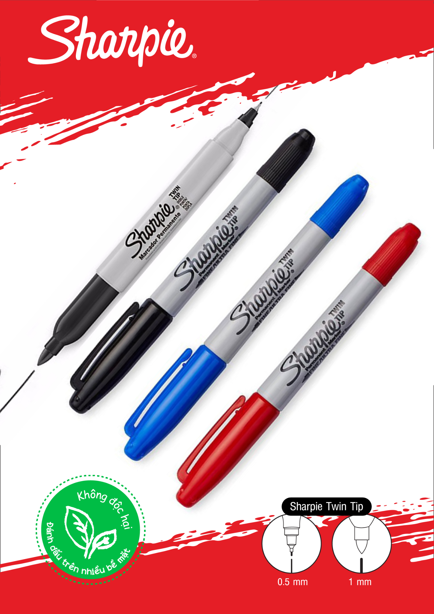 Bút lông dầu Sharpie Twin Tip Tím 1799117