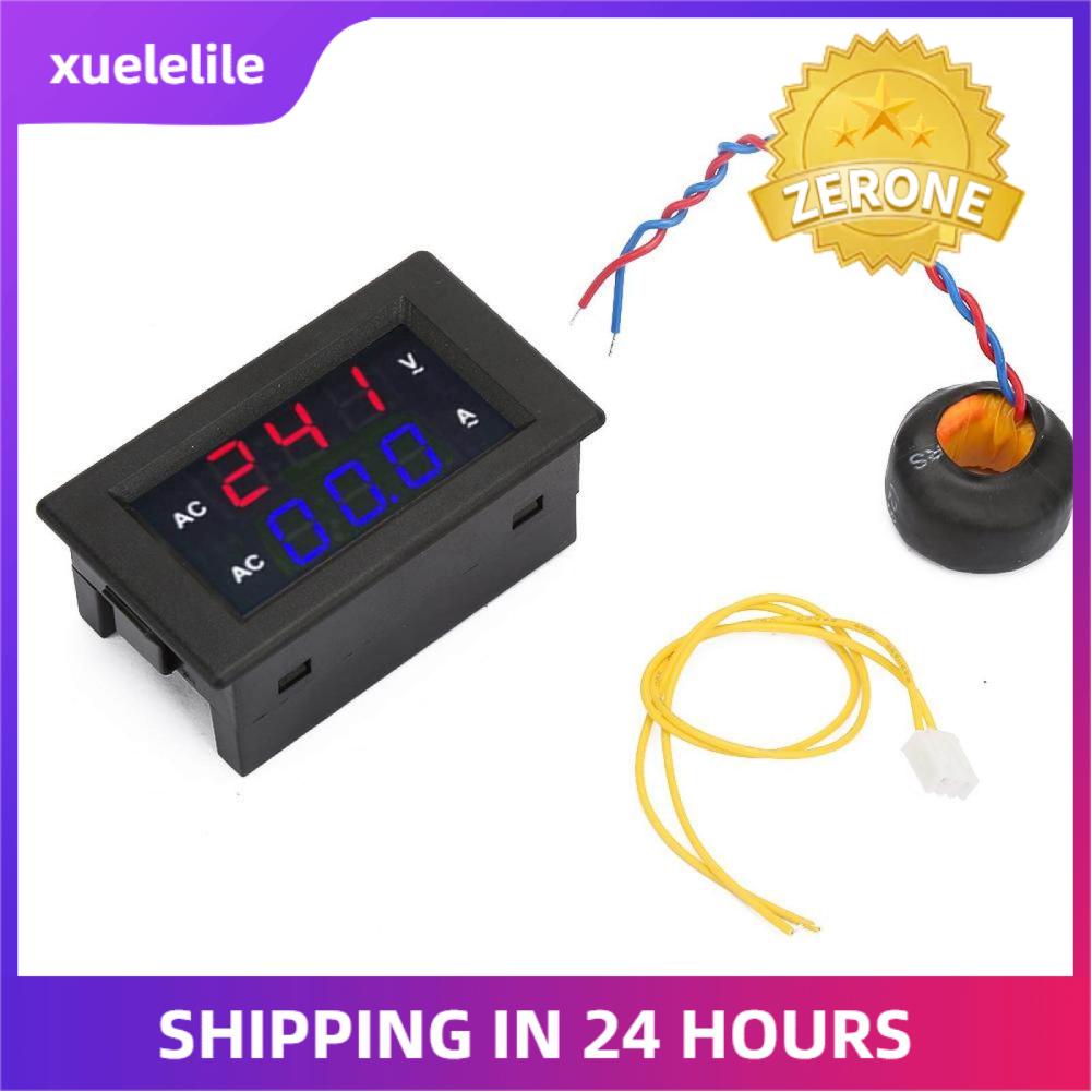 LED Digital Display AC 100~300V Voltmeter 0-10A Ampere Meter