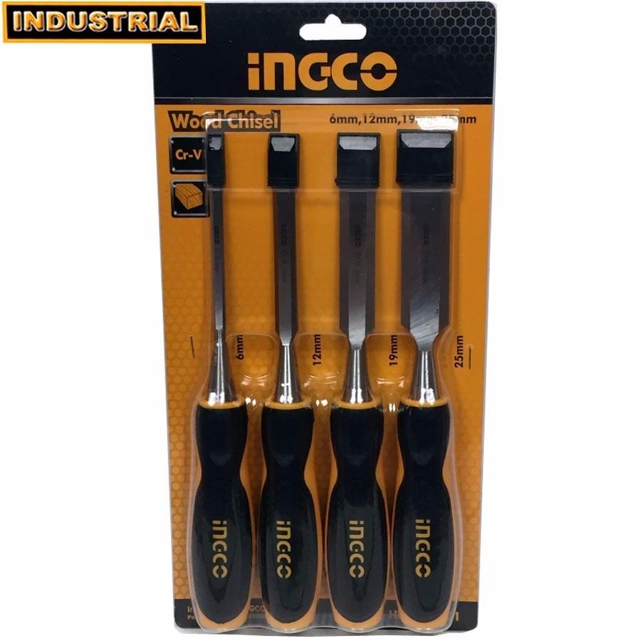 Bộ mũi đục gỗ 4 chi tiết ingco hktwc0401