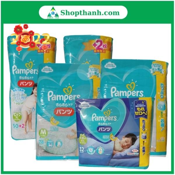Bỉm pampers nội địa nhật dán/quần đủ size nb114, s104, m80, l68, xl50, xxl32