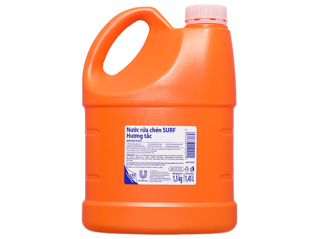Nước Rửa Chén Surf Hương Tắc 1.5kg/Can
