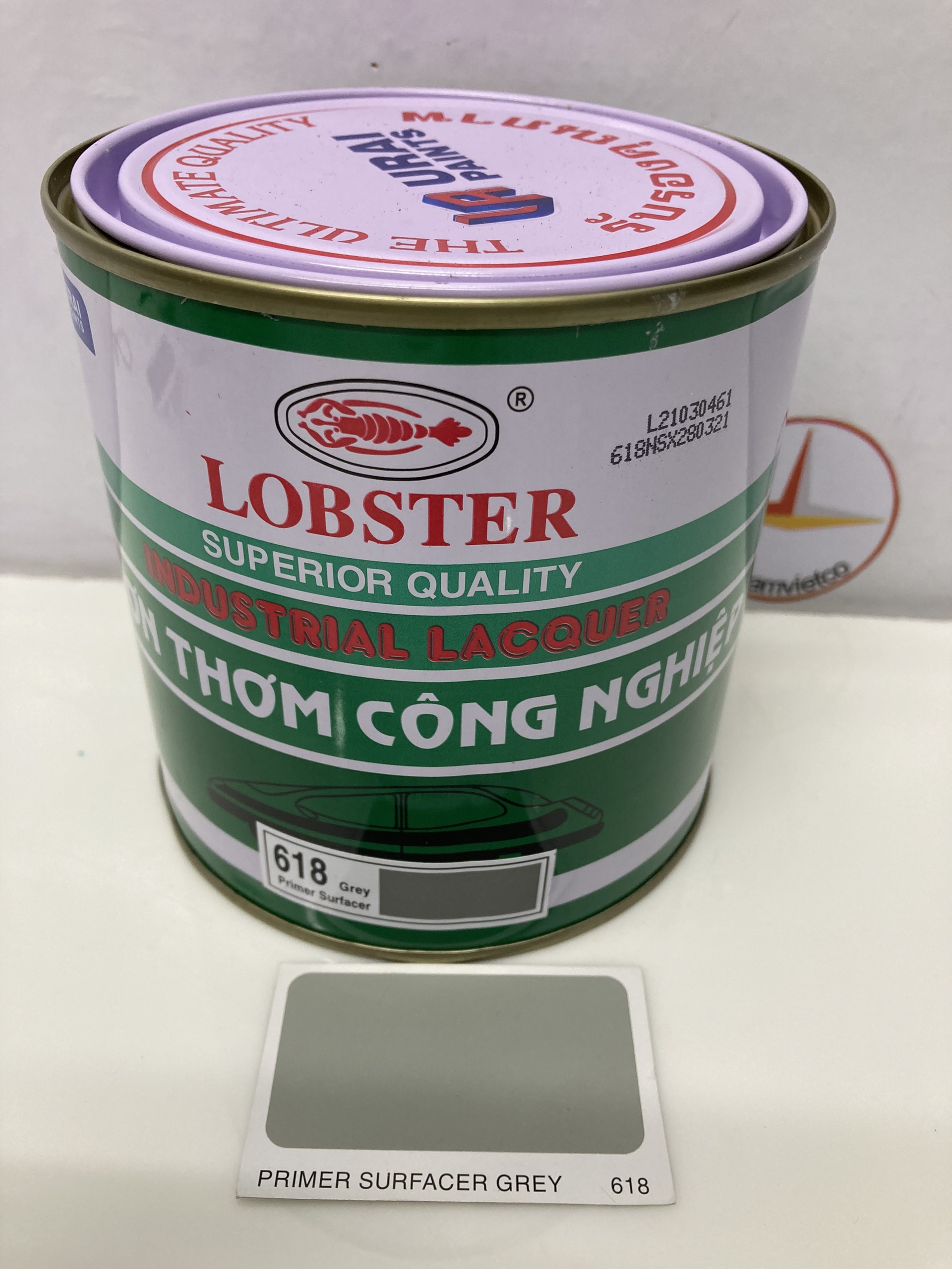 Sơn lót sơn thơm nhanh khô Lobster 618 800ML( Màu xám )