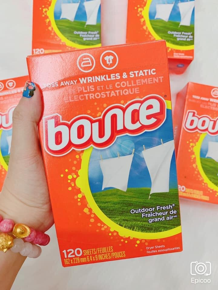 Giấy thơm quần áo Bounce 120 tờ