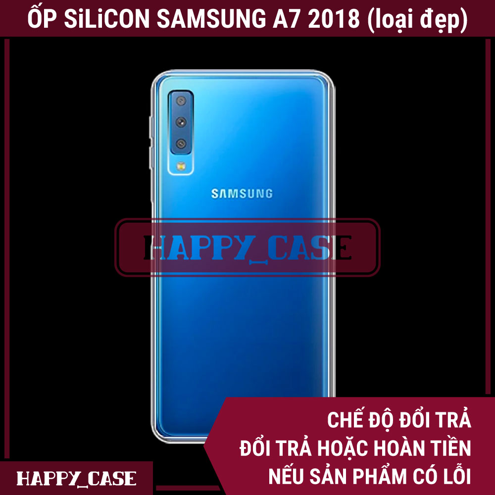 Ốp Lưng Điện Thoại Samsung A7 2018 (Loại Đẹp) Thin Transparent Silicon