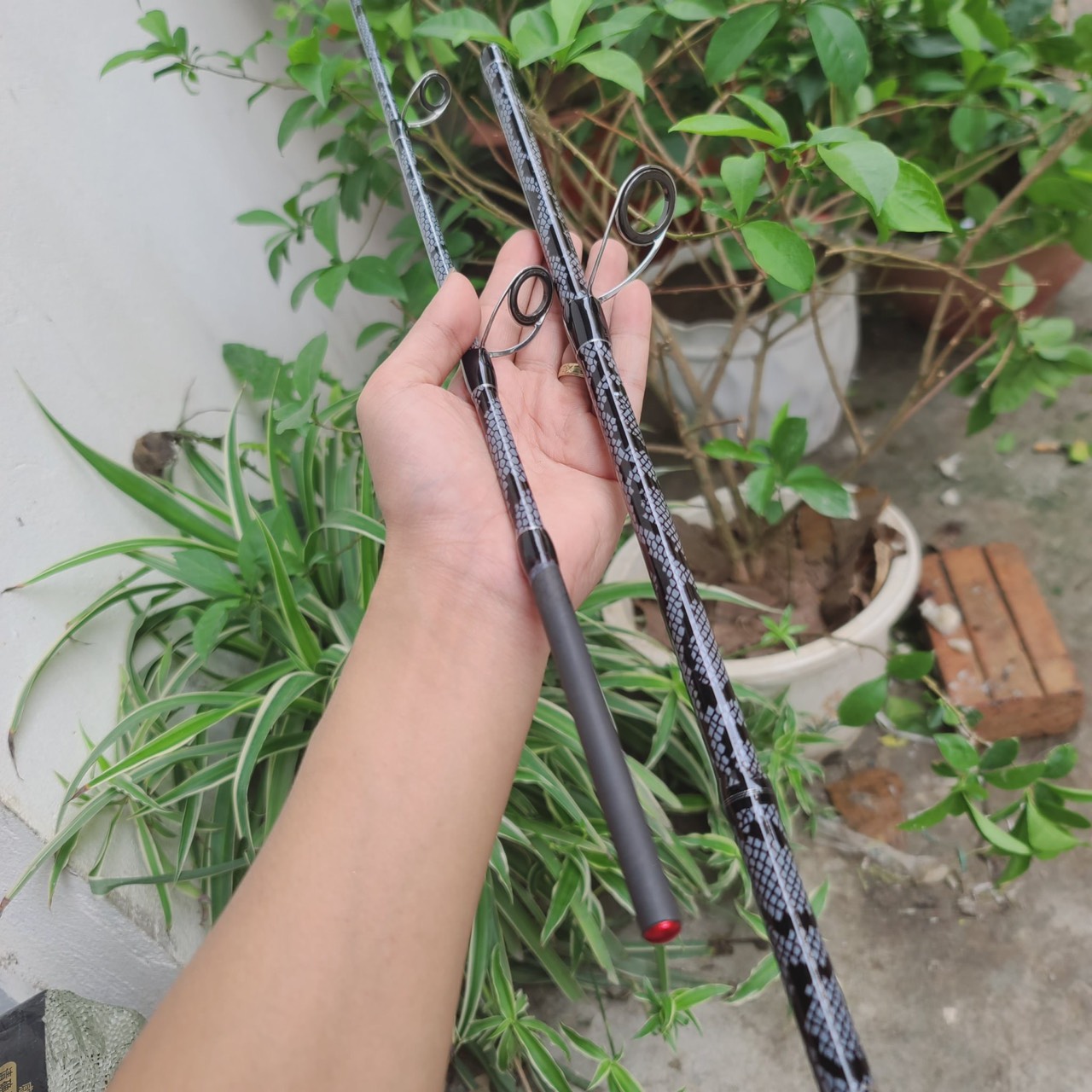 Cần Lure Vân Da Rắn Siêu Bạo Lực