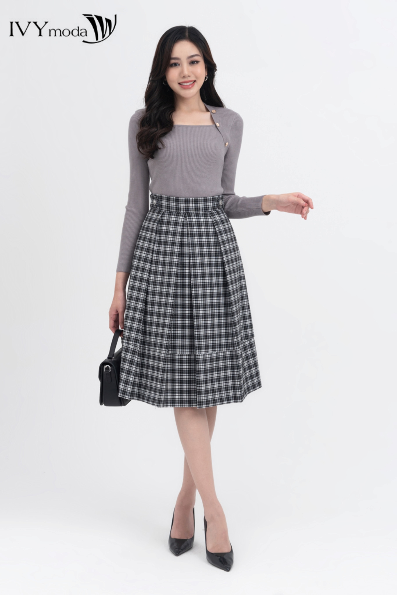 Mua Sắm Chân Váy Nữ Dài  Cao Cấp Nhất 2023  IVY moda