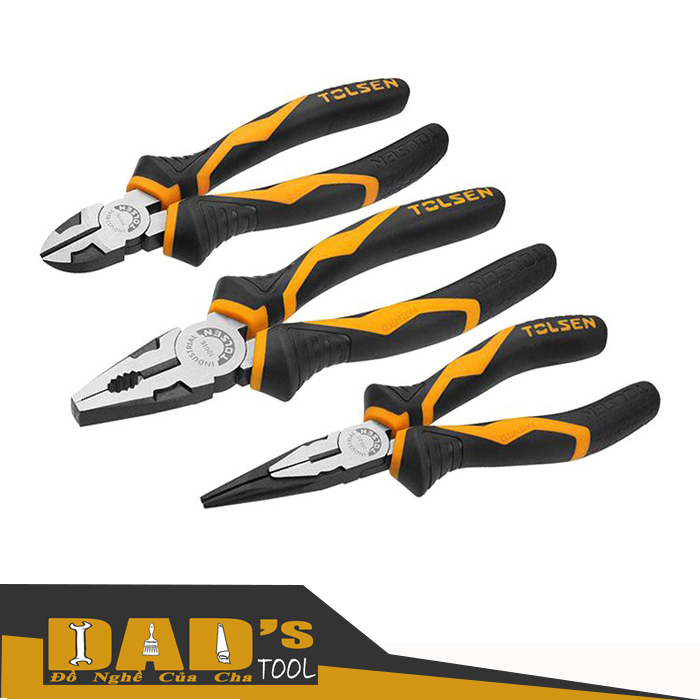 [HCM]BỘ 3 KỀM RĂNG(180mm)/CẮT(160mm)/NHỌN(160mm) - TOLSEN 10400/410