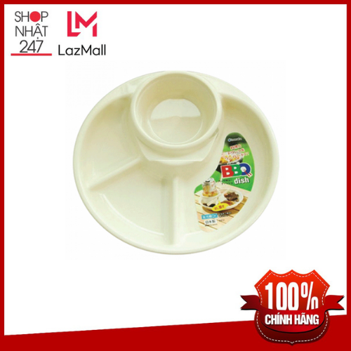 Khay ăn 3 ngăn cho bé có kèm khay để cốc, thìa dĩa (Màu trắng) Kokubo nội địa Nhật Bản