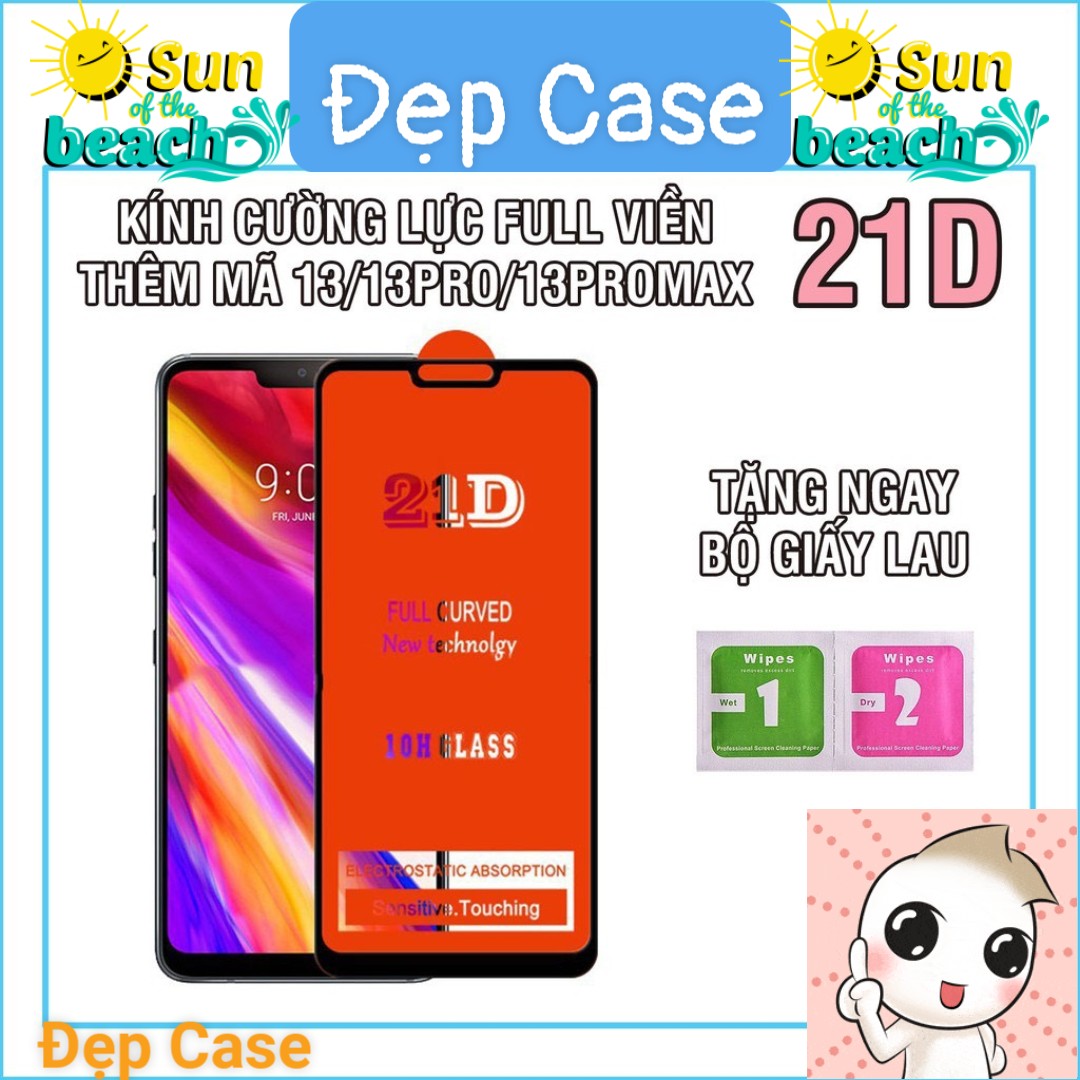 Cường Lực IP Full Màn 21D  Sang Xin MỊn