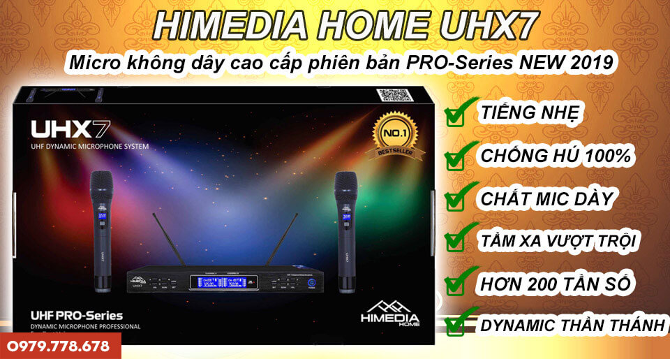 [HCM]Micro Himedia UHX7 - Micro không dây siêu hay