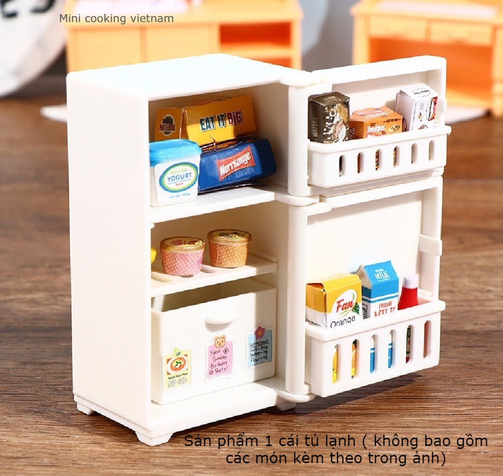 Tủ Lạnh Mini Cho Nhà Búp Bê