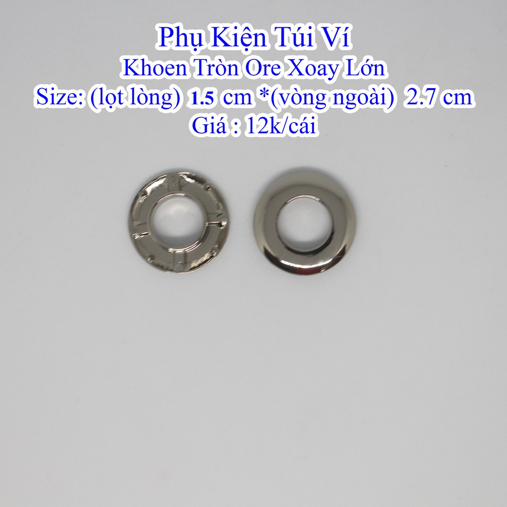 Khoen Tròn Ore Xoay lớn lọt lòng 1.5 cm (22k/cái)