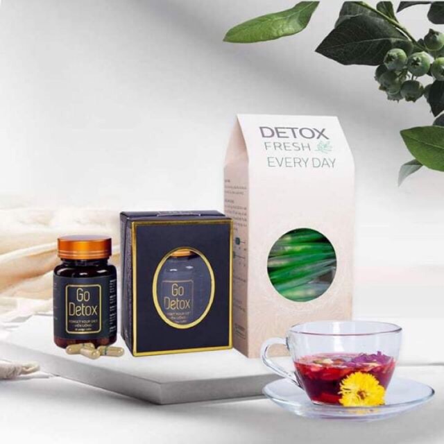 [HCM]Trà Combo Go Detox Thảo Mộc Tặng Kèm Thước Dây