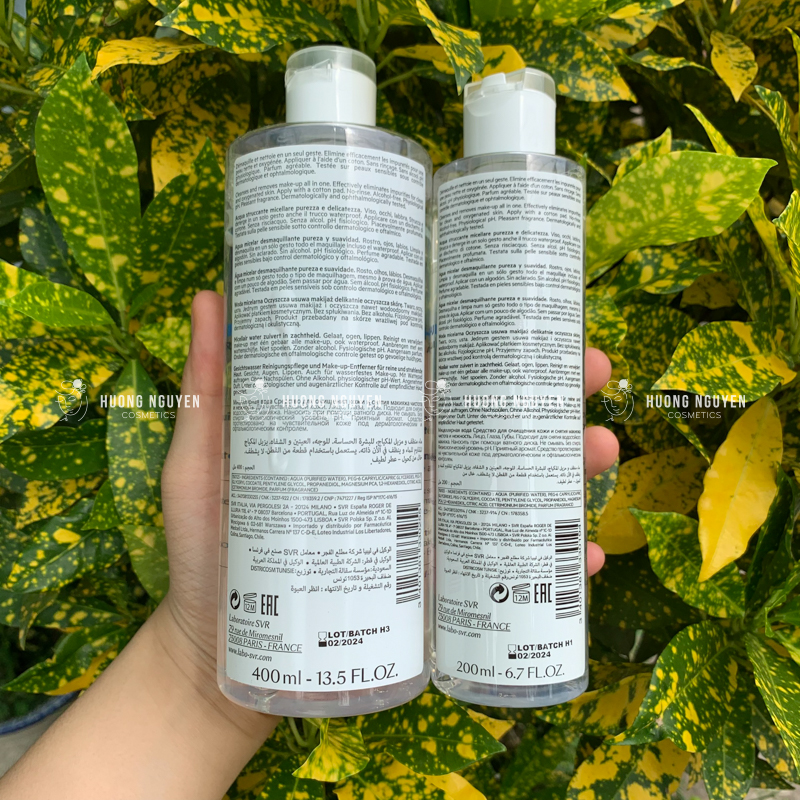 Nước Tẩy Trang SVR Physiopure Eau Micellaire