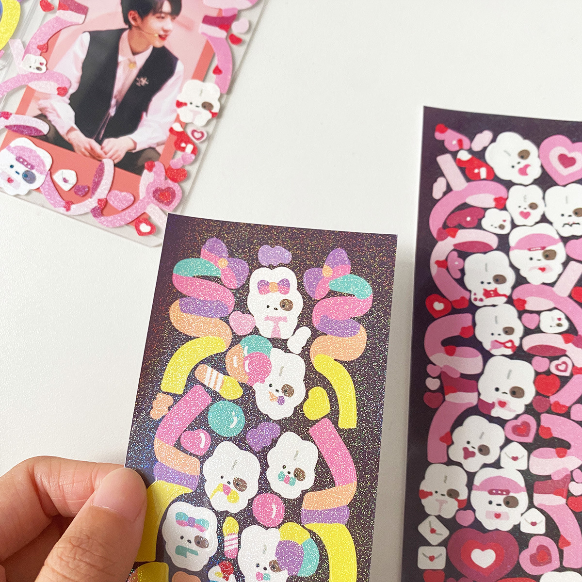Sticker Gấu & Ruy Băng