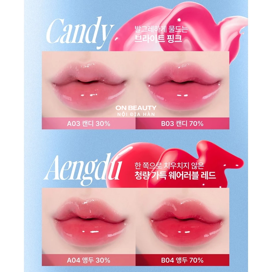 [Bill Olive Young] Son bóng Fwee 3D volumizing gloss 30%/70%