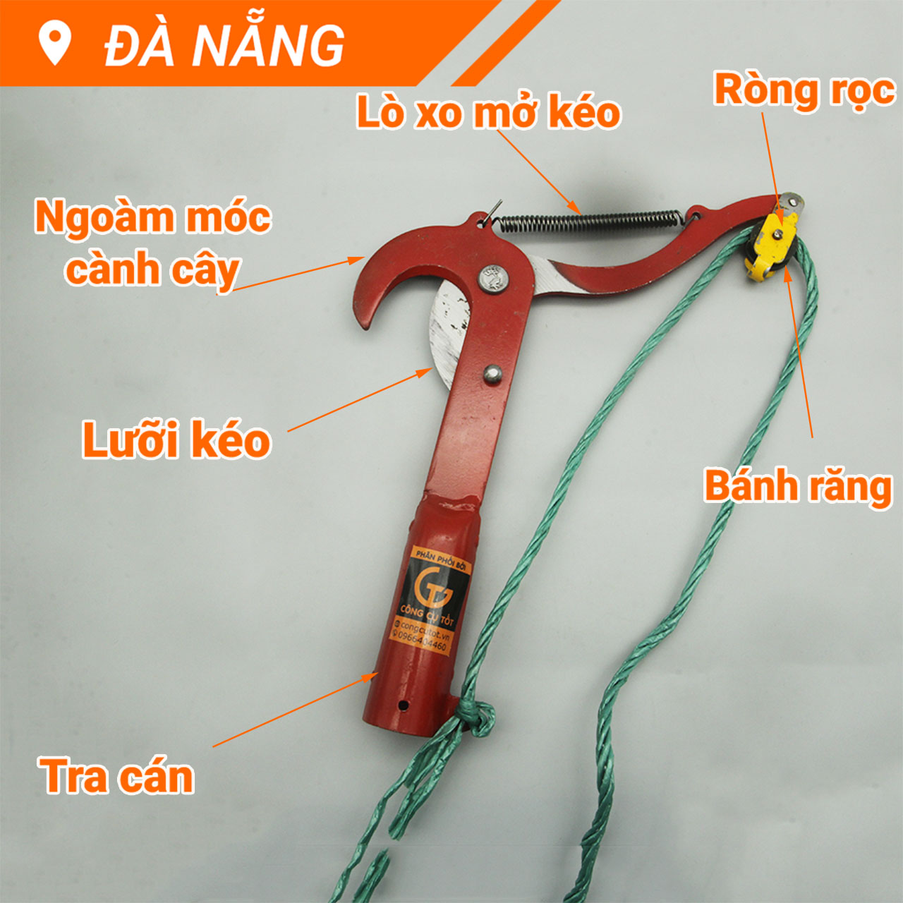Đầu kéo cắt cành trên cao