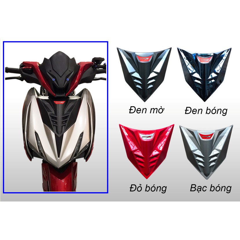 [HCM]Ôp mặt nạ trước xe máy honda winner X ( XANH ĐEN BẠC CAM ĐỎ )
