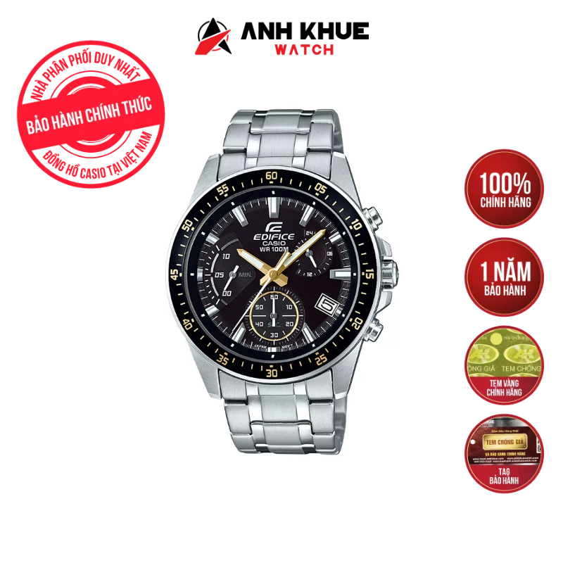 Đồng hồ casio edifice nam dây kim loại efv-540d-1a9vudf