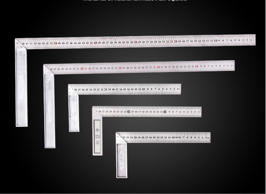 Thước vuông góc chữ L - Thước ke góc vuông chữ L bằng thép góc 90 độ dành cho nghề làm mộc