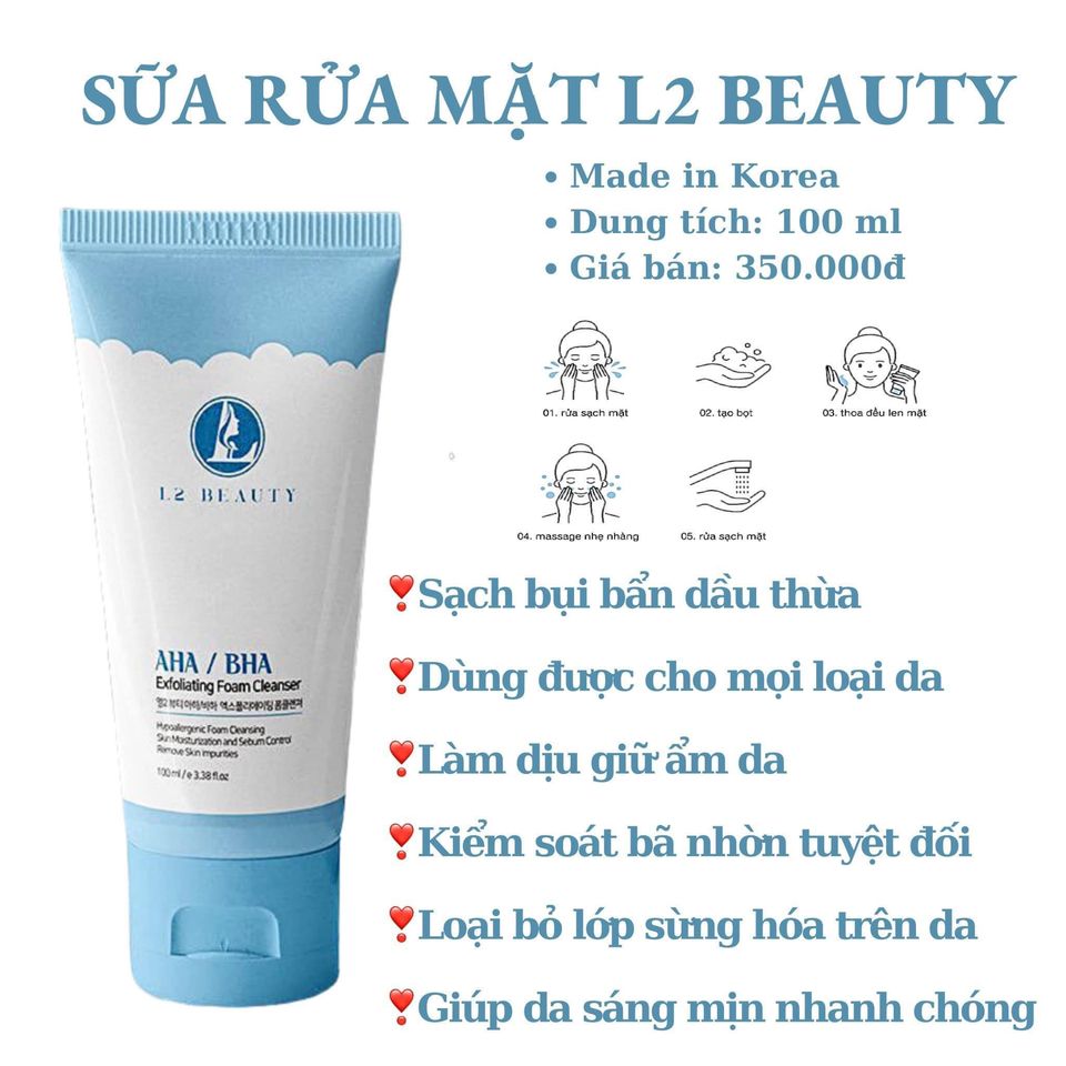 Sữa rửa mặt AHA L2