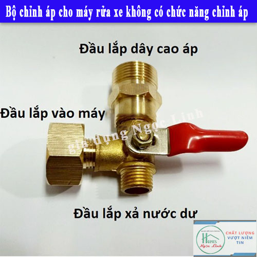 Bộ chỉnh áp cho máy rửa xe không có chức năng chỉnh áp
