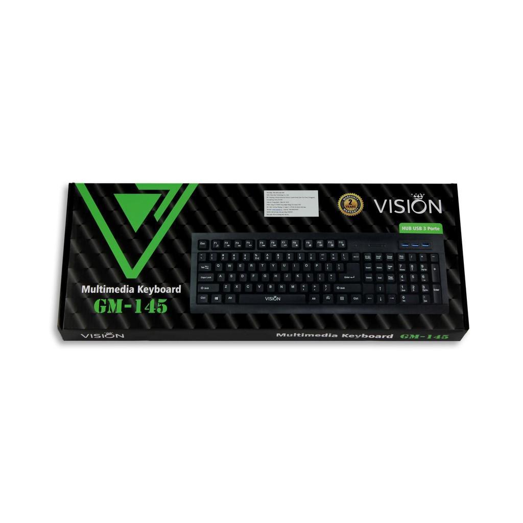 Phím Vision GM-145 - Tích Hợp 3 Cổng USB và Multimedia