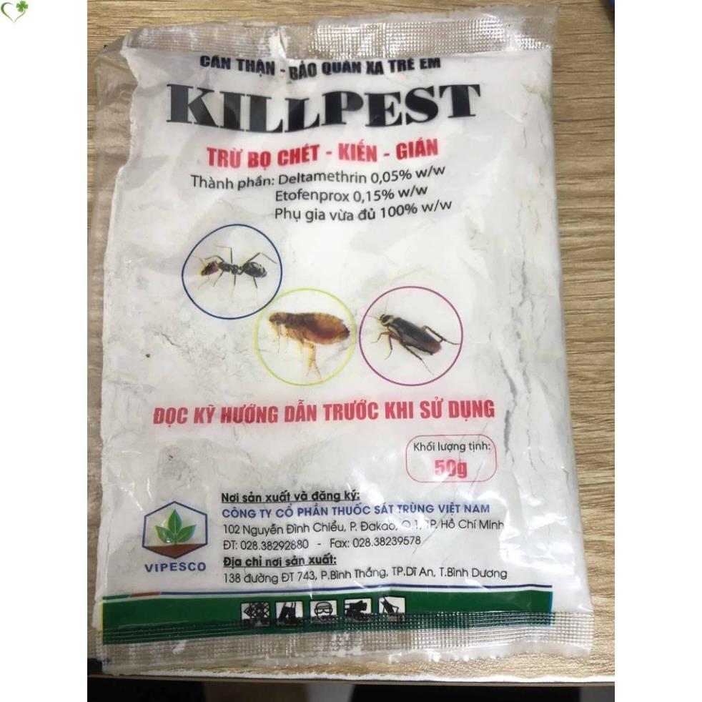 Bột trị ve chó, mèo, bọ chét KILLPEST 50gram