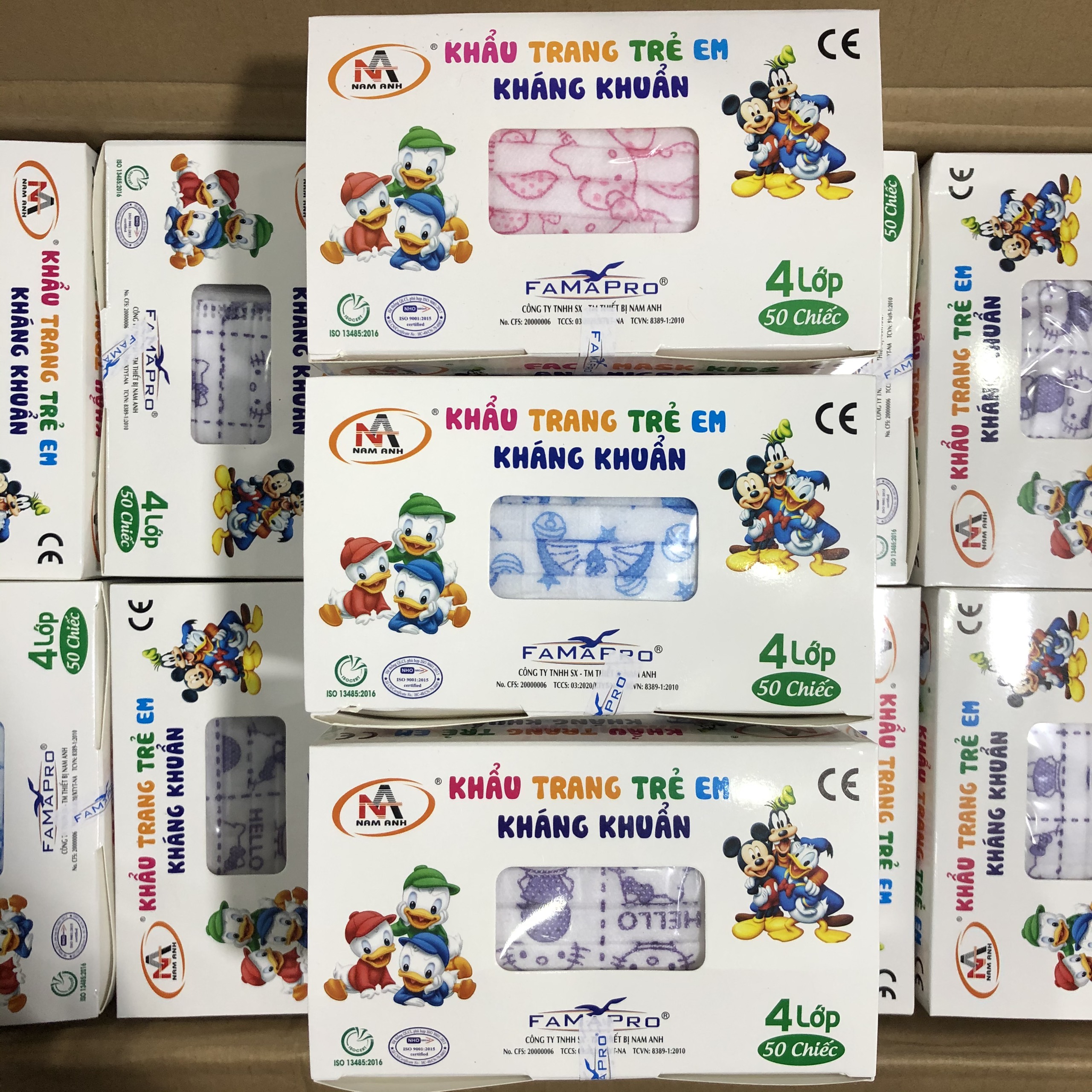 >> BÁO GIÁ Khẩu Trang Tiếng Anh Là Gì | Shopee Lazada Sendo Tiki mới nhất 60 Hộp 50 Cái Khẩu Trang Trẻ Em 4 Lớp Kháng Khuẩn - KHẨU TRANG NAM ANH (từ 5 đến 14 tuổi màu ngẫu nhiên)
