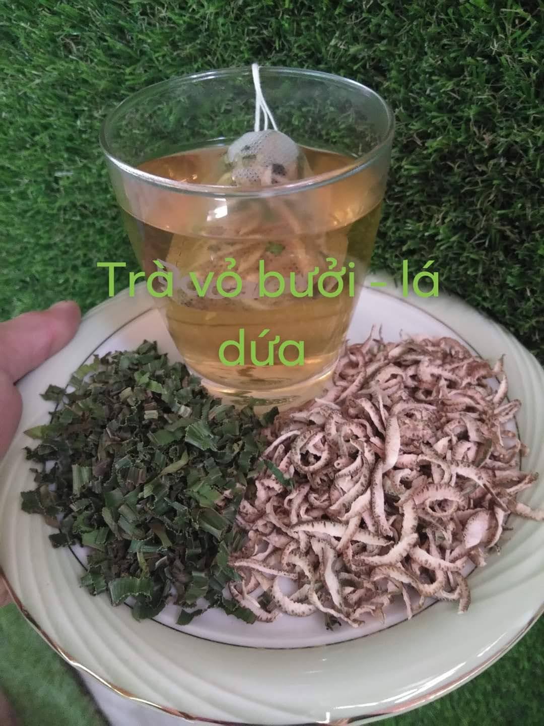 Trà vỏ bưởi - lá dứa sấy lạnh 50g