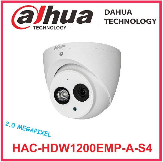 Camera dome hdcvi 2.0 mp dahua hac-hdw1200emp-a-s4