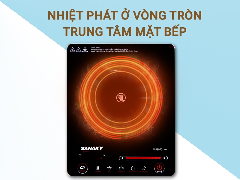 Bếp hồng ngoại Sanaky (Nhật Bản) SNK2102HG 2000W (Mới 100%, bảo hành chính hãng 12 tháng)