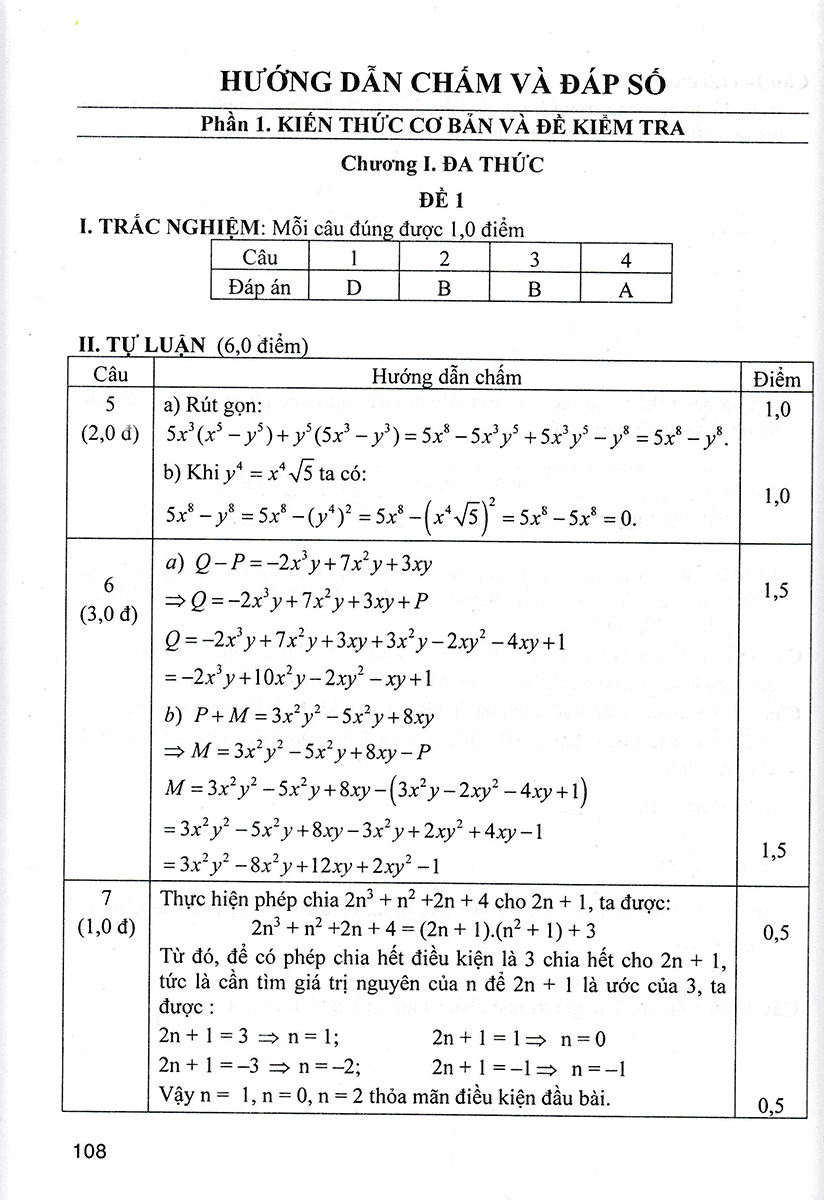 ĐỀ KIỂM TRA TOÁN 8 (BÁM SÁT SGK KẾT NỐI TRI THỨC VỚI CUỘC SỐNG)