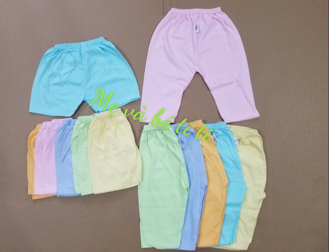 Combo 10 quần (5 ngắn + 5 dài) dành cho bé sơ sinh đến 9kg
