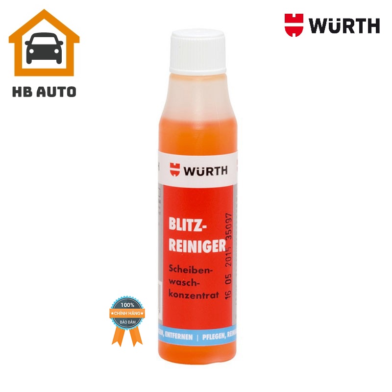 [FreeshipMAX] [HCM]Nước Rữa Kính Ô tô Wurth Rapid Windscreen Cleaner 32ml 0892333