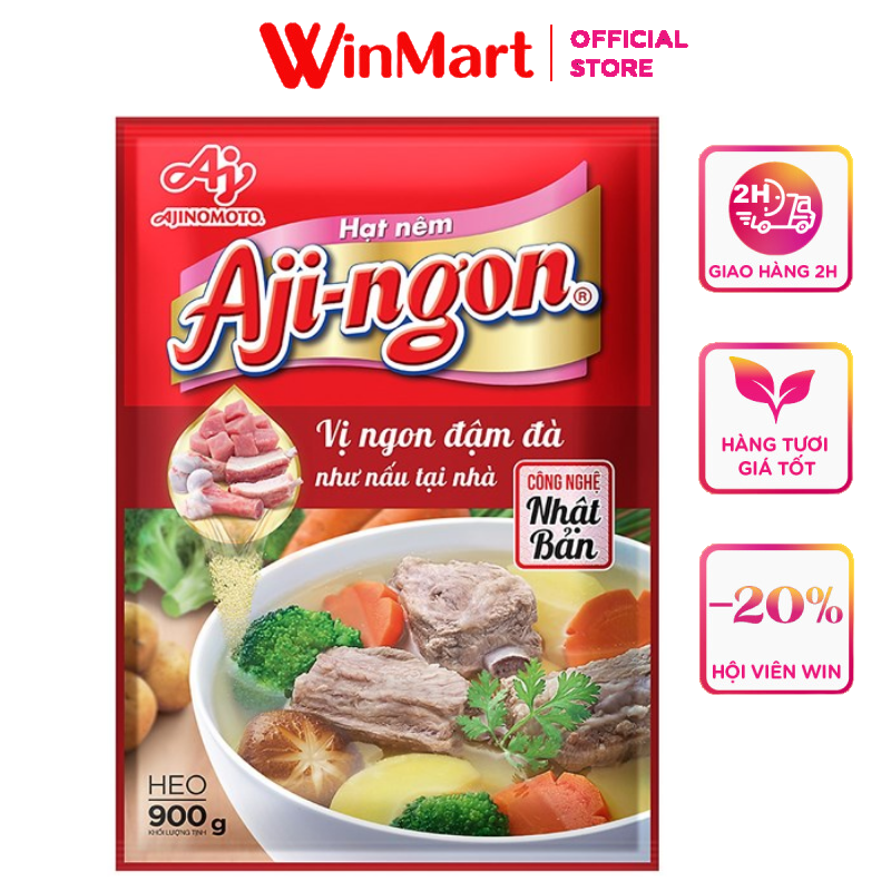 [Siêu thị WinMart] - Hạt nêm Aji-ngon Ajinomoto gói 900g