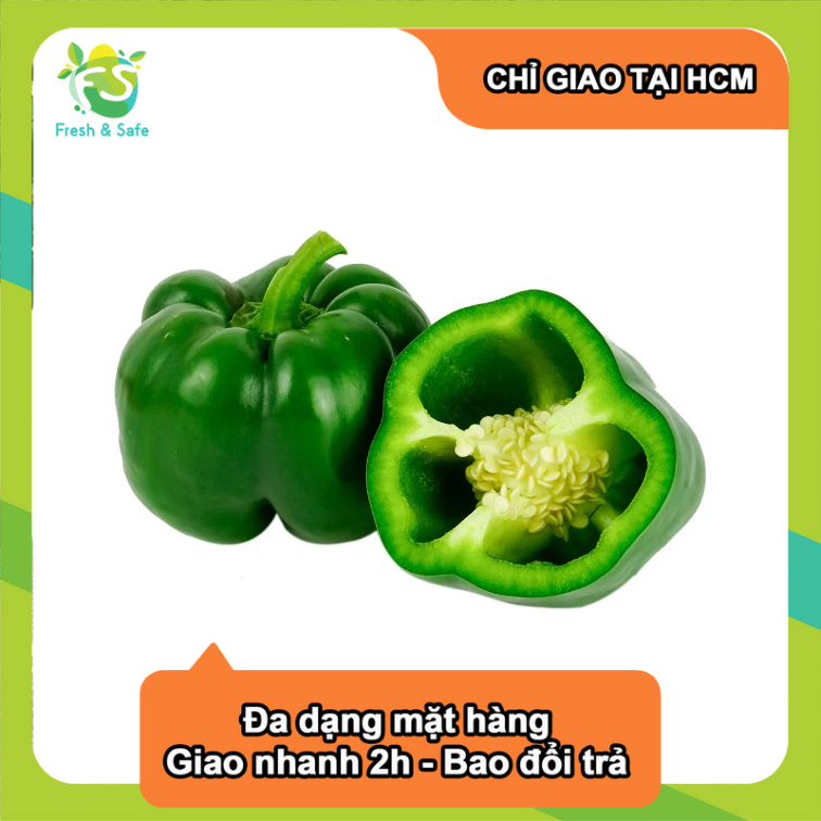 [Chỉ Giao HCM] Ớt Chuông Xanh - trái 150-200g