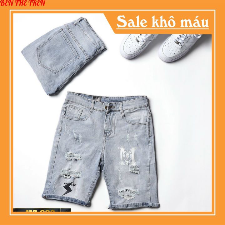Quần short nam , quần short jeans nam mẫu mới , quần nam lửng co giãn nhẹ BEN THE TREN A82