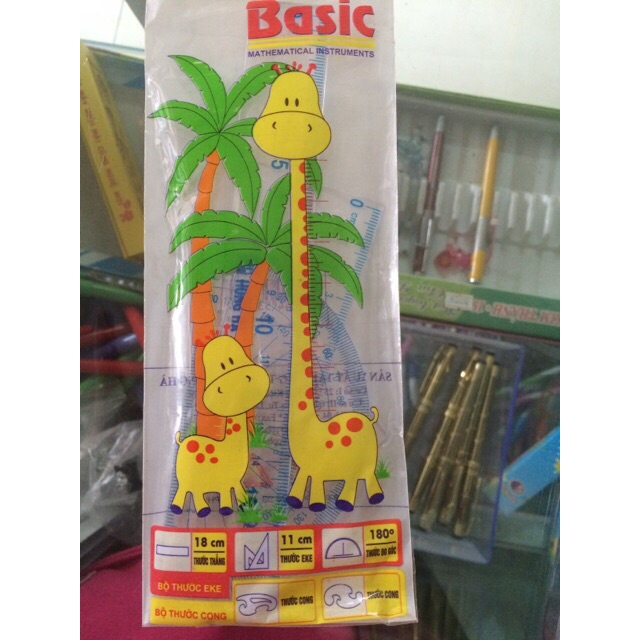 1 Bộ Thước Eke 4 Sản Phẩm Hồng Hà