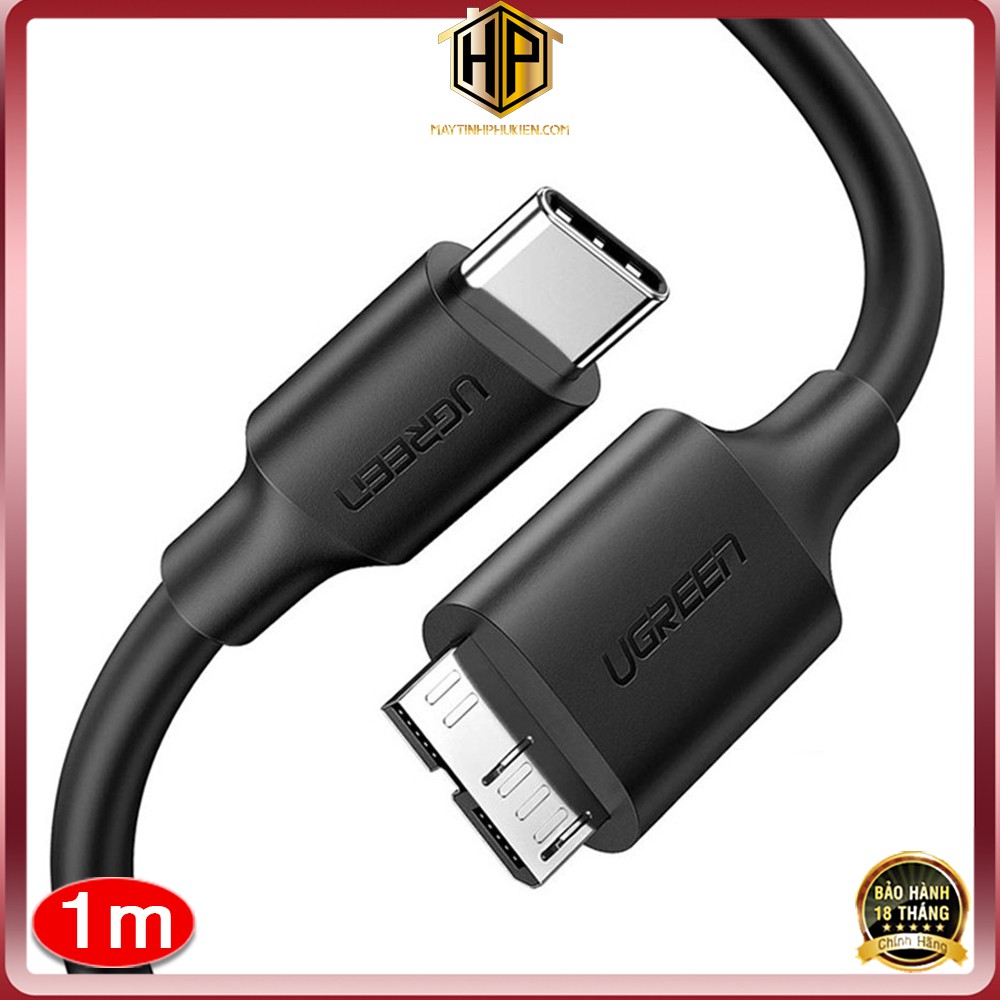Ugreen 20103 - cáp usb type c sang micro b dài 1m - cáp truyền dữ liệu cho ổ gắn ngoài tốc độ cao