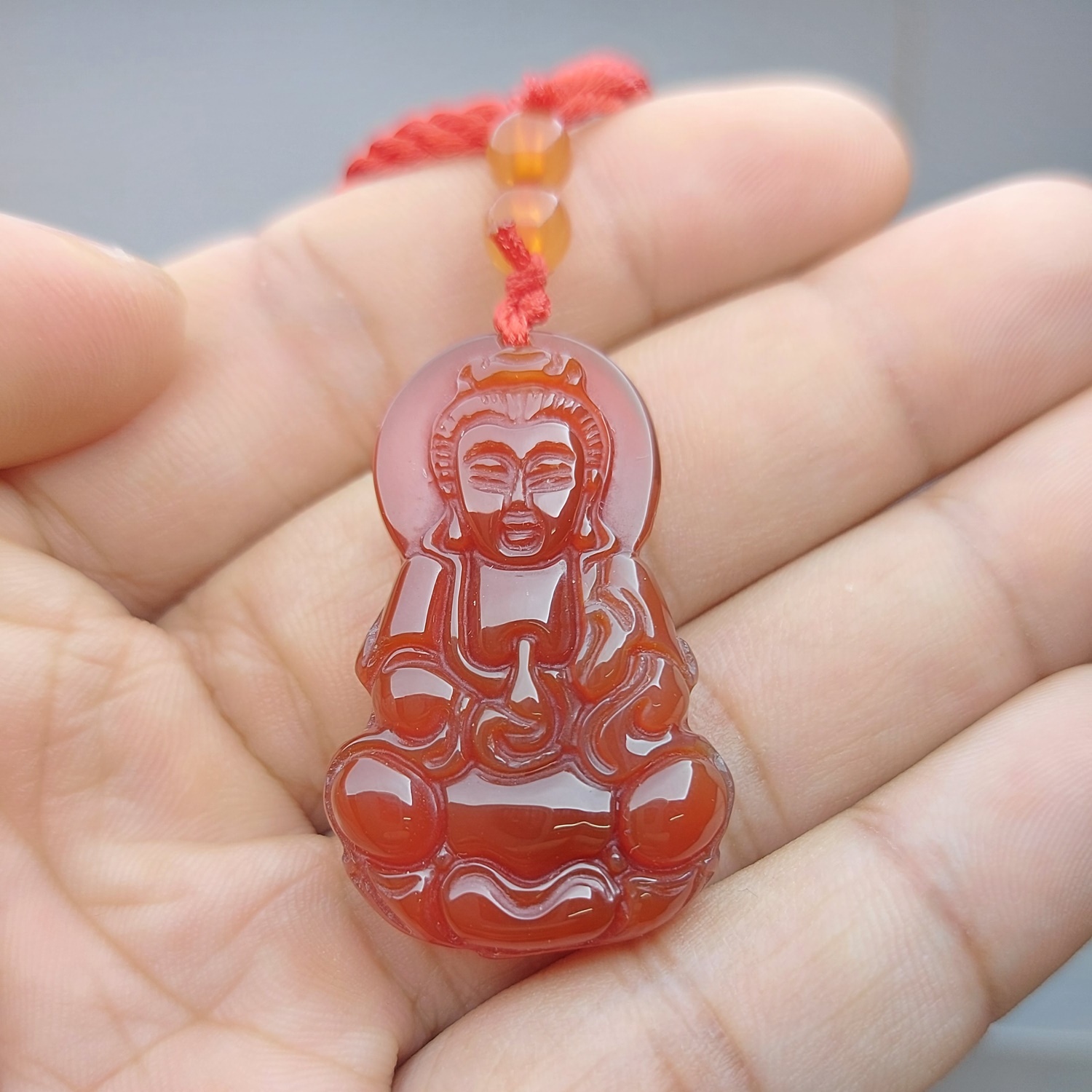 [HCM]Dây Chuyền Mã Não Phật Quan Âm
