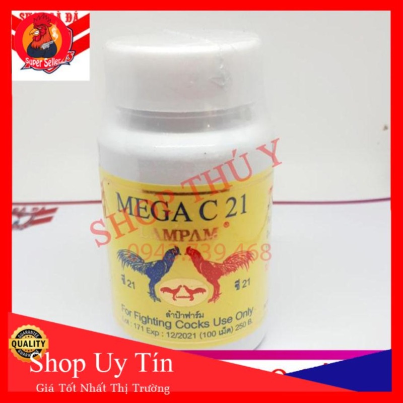 Mega C21 Hộp 100 Viên Nuôi Gà Chế Độ Đá