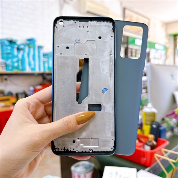 Bộ vỏ Realme 9i ( không kính camera ) zin mấu máy chuẩn.