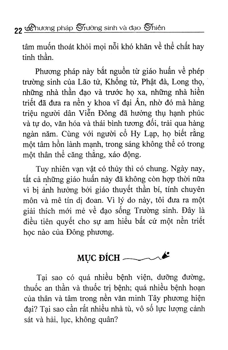 Phương Pháp Trường Sinh Và Đạo Thiền