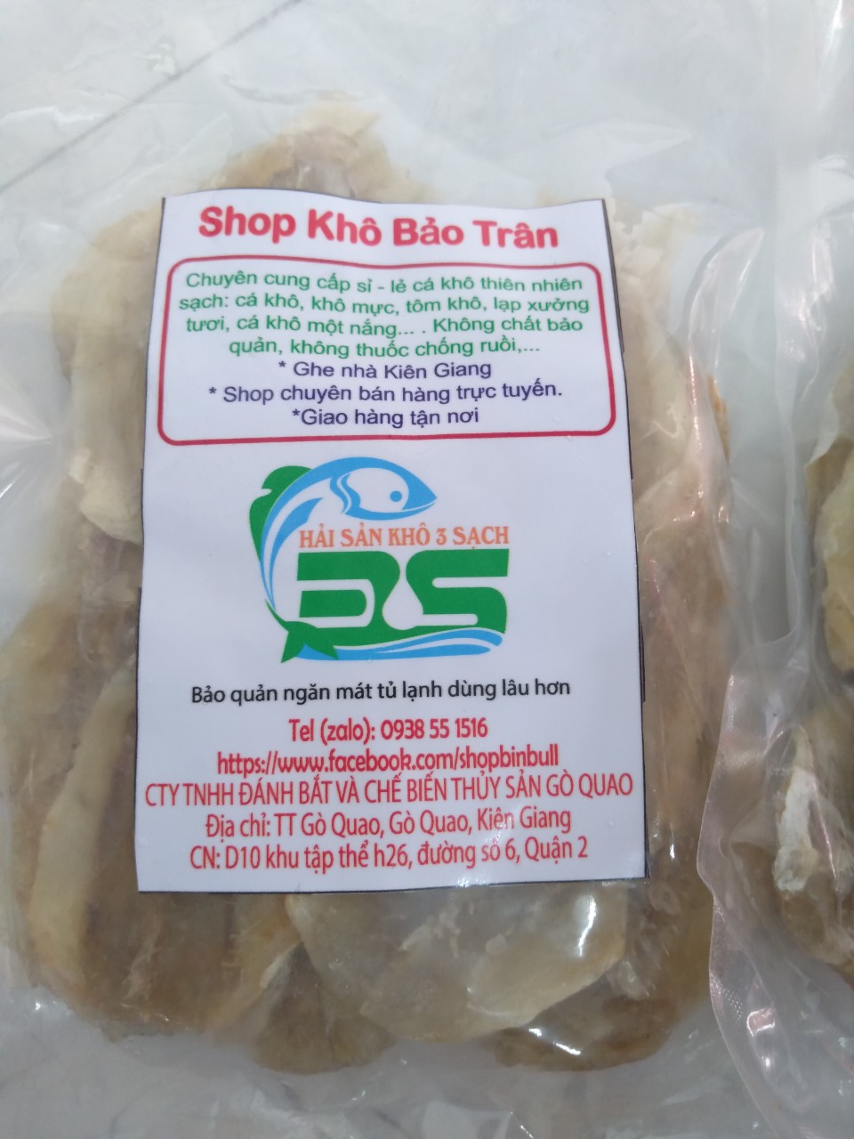 khô cá nhồng 500gr
