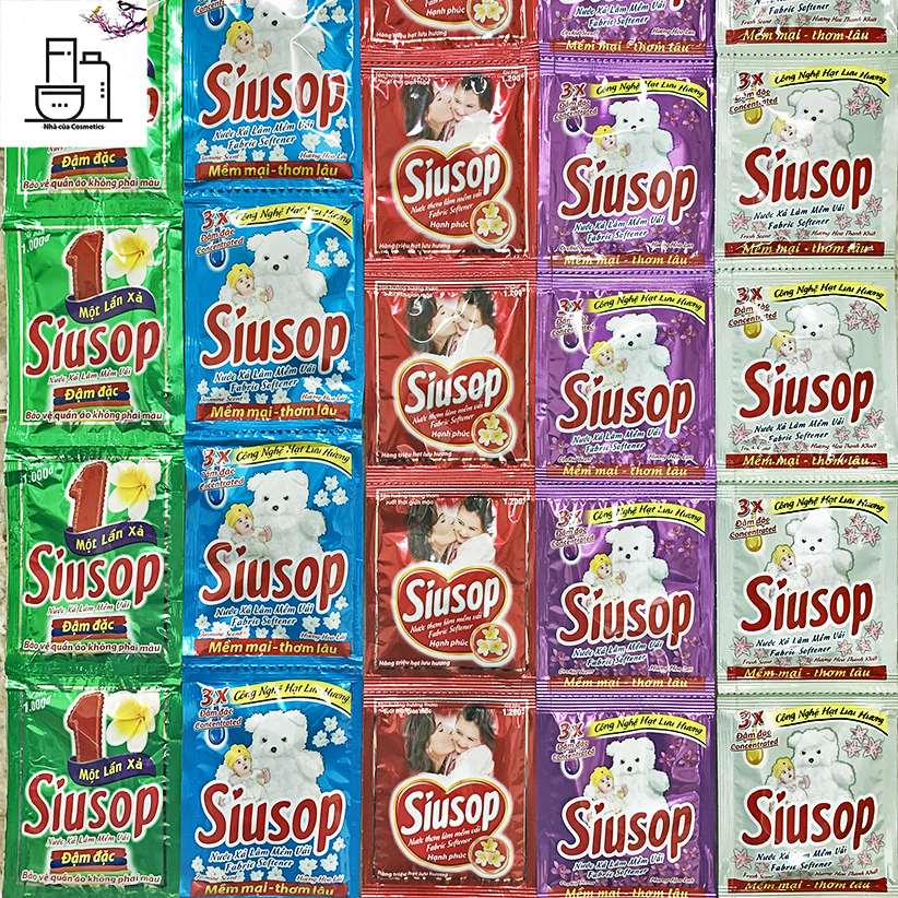 Combo 10 Gói Nước Xả vải Làm Mềm Vải SiuSop (20ml/gói)