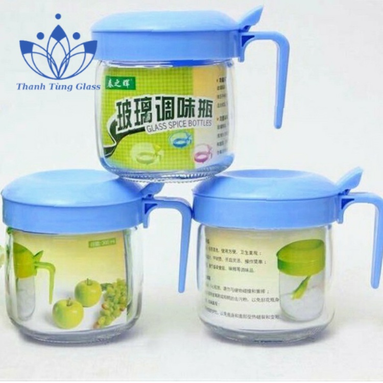 Hộp đựng gia vị 3 hủ Hũ lọ đựng gia vị cao cấp Bộ Hộp đựng gia vị 3 hủ đa năng Hộp đựng gia vị 3 hủ tiện lợi Bộ 3 hũ thủy tinh đựng gia vị